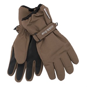 Mikk-Line - Polyester Gloves / Vanter, Chocolate Chip